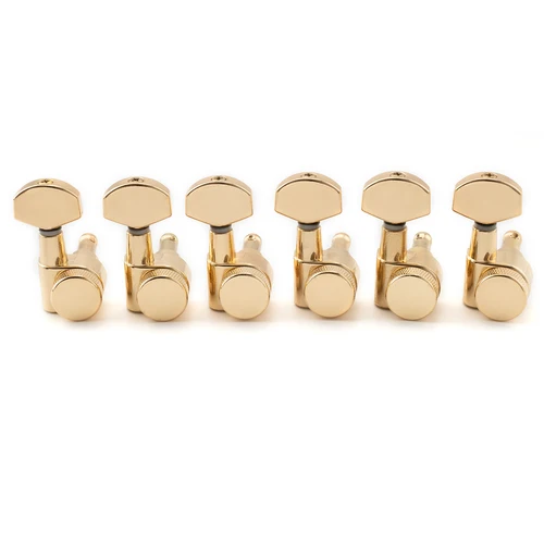 Musiclily Pro 6 en línea relación 15:1 2 pines completamente sellado cabezales de máquina de bloqueo sintonizadores clavijas de afinación llaves para guitarra tele SQ ST