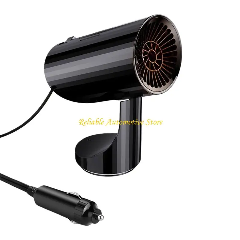 

M68B 12V Defroster And Heater Combo Foldable Portable for Quick Heat In Vehicles