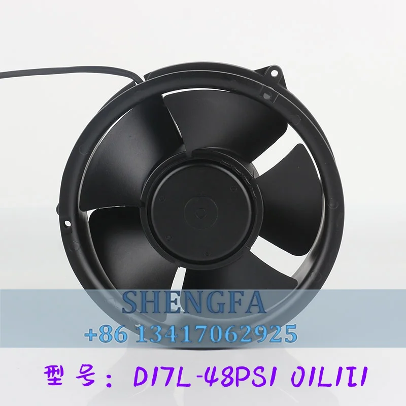 Original Nidec 12V 24V 17CM 17050 170X170X50MM Inverter server D17L-48PS1 01L1I1 / BKV 301 216/127 Cooling fan DC48V 0.90A