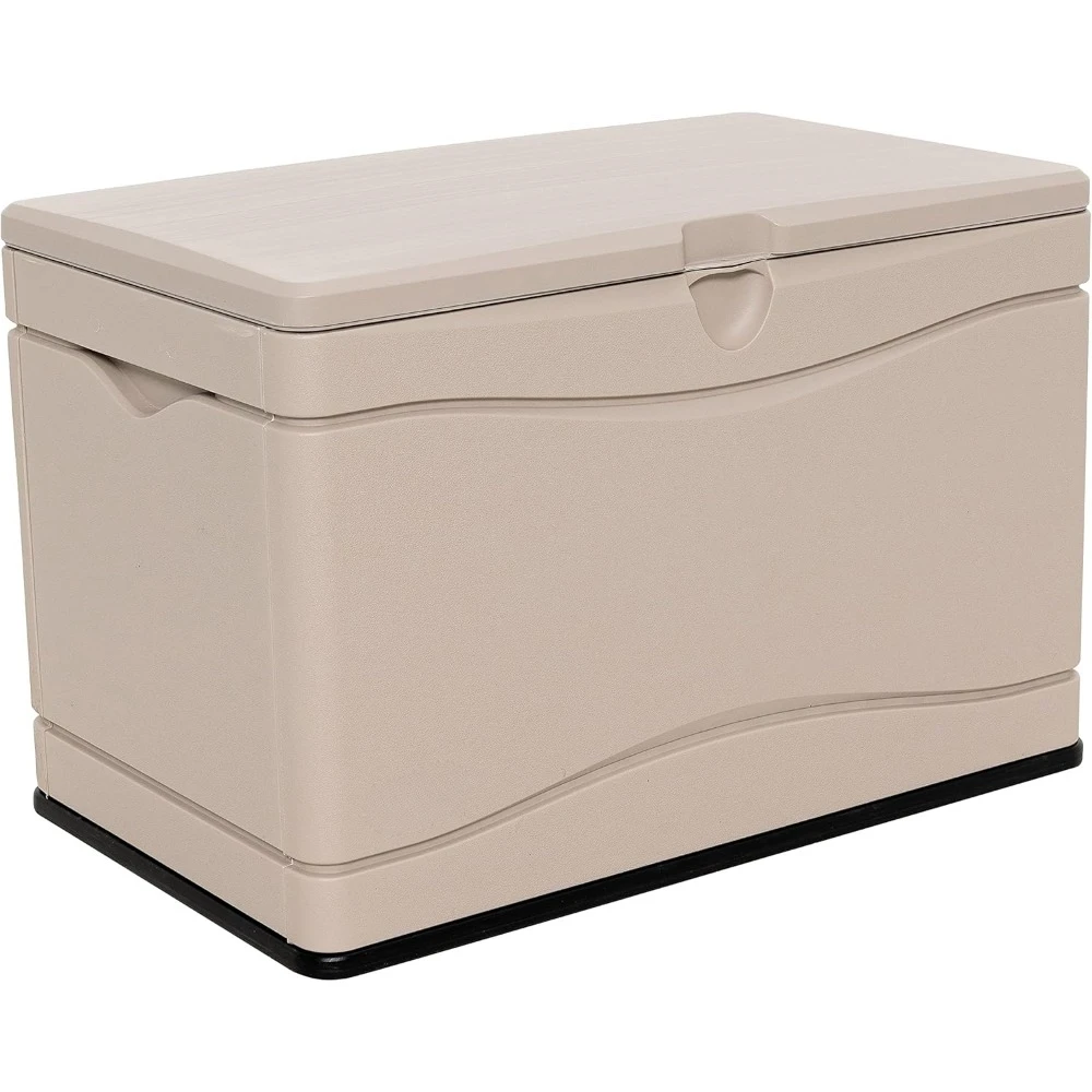 

80 Gallon Black Bottom and Desert (brown) Side and Lid Outdoor Storage Box