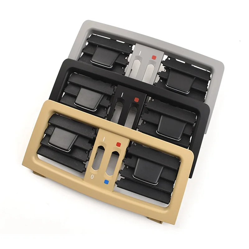 

A/C Vent Outlet Rear Center Console Fresh Air Outlet Vent Grille Cover for -BMW 5 Series E60 E61 64226957974 Black