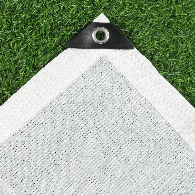 6Pin White Sunshade Net Garden Sunblock Shade Mesh Shading 80% Plants Sun Shelter Balcony Privacy Screen Netting Outdoor Awning