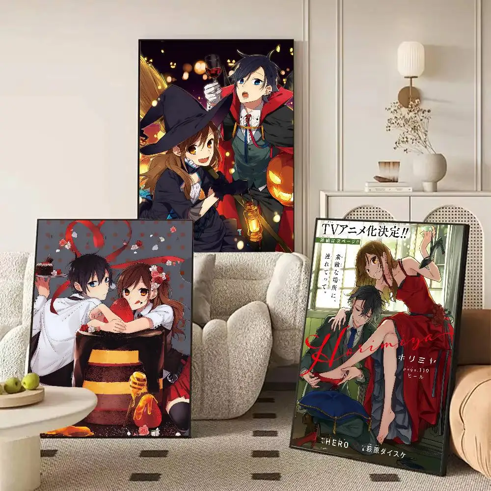 Anime Hori San To Miyamura Kun Poster Art With Prints Home Bedroom Living Room Decoration Gift