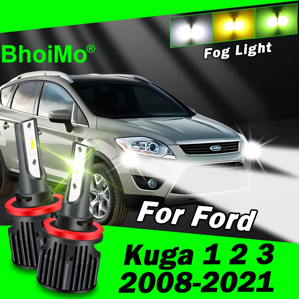 

BhoiMo For Ford Kuga 1 2 3 Front Fog Light Lamp 2008 2009 2010 2011 2012 2013 2014 2015 2016 2017 2018 2019 2020 2021 Led Bulbs