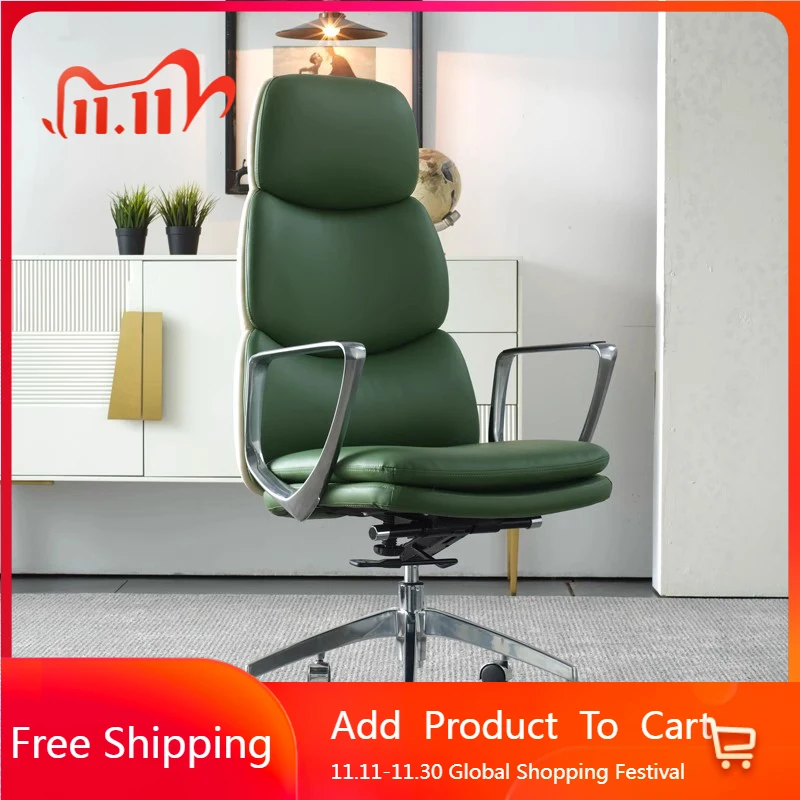 

Backrest Wheels Office Chair Modern Nordic Arm Mobile Office Chair Living Room Desk Relaxing Swivel Mobilya Library Furniture