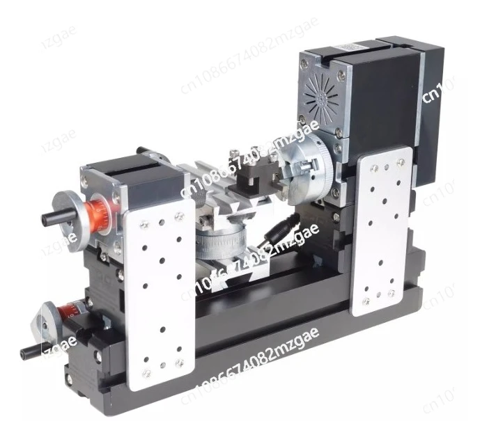 High-Torque Mini Metal Lathe 60W TZ20002MR, Benchtop Rotary Tool for Model Making, DIY and Small Parts Machining