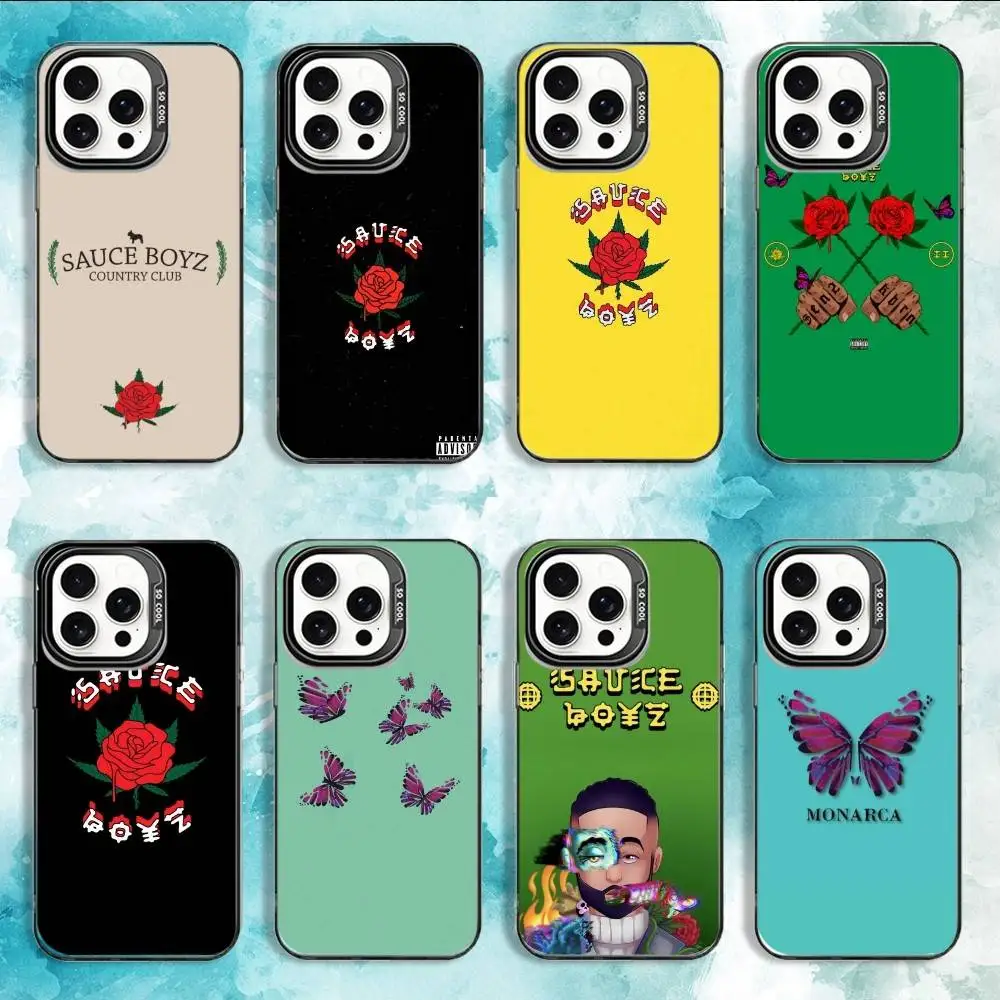 

E-Eladio Carrion Sauce Boyz Phone Case For iPhone 16,15,14,13,12,11,Mini,Pro,MAX Black Matte Shockproof Cover