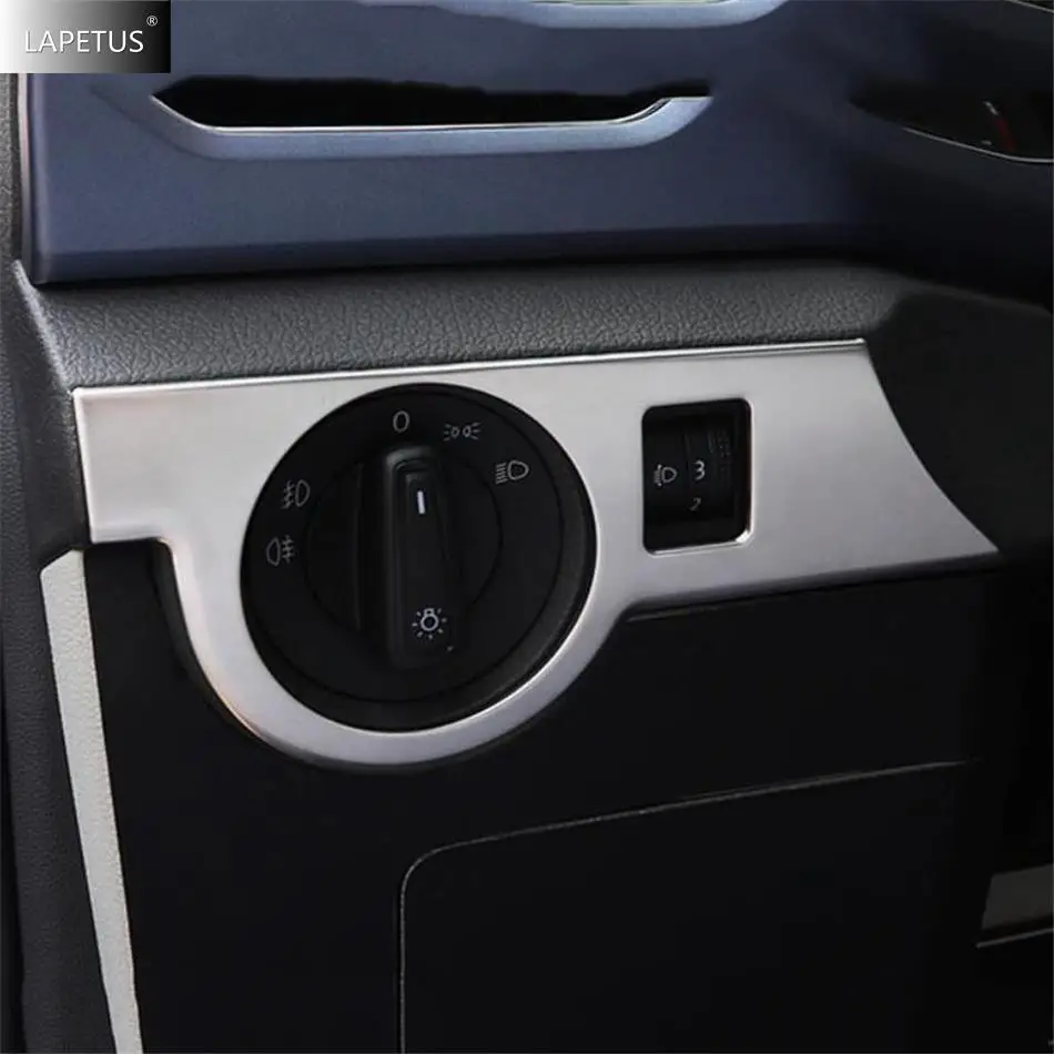 For VW Volkswagen T-Cross T Cross 2019 - 2023 Car Accessories Pillar A / Head Light / Glove Box / Central Air AC Knob Panel Trim