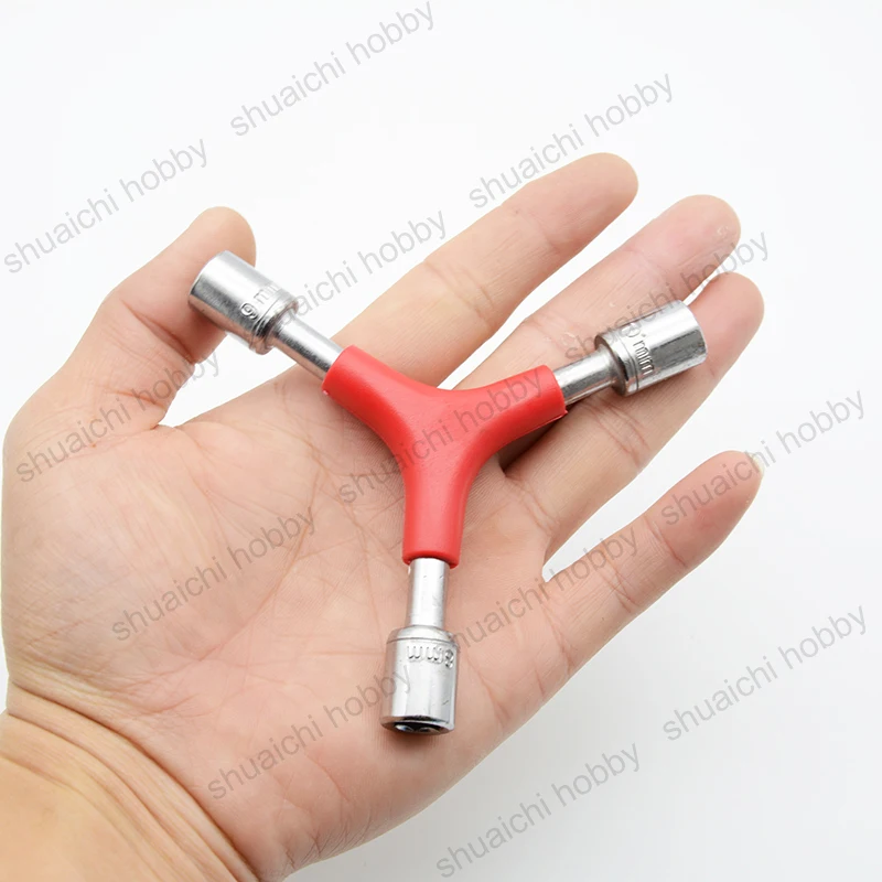 1PCS 8/9/10mm Y-shaped Three-in-one Wrench Socket M5 M6 Nut Propeller Quick Release Spanner Hand Tool for RC FPV Drone Airplane