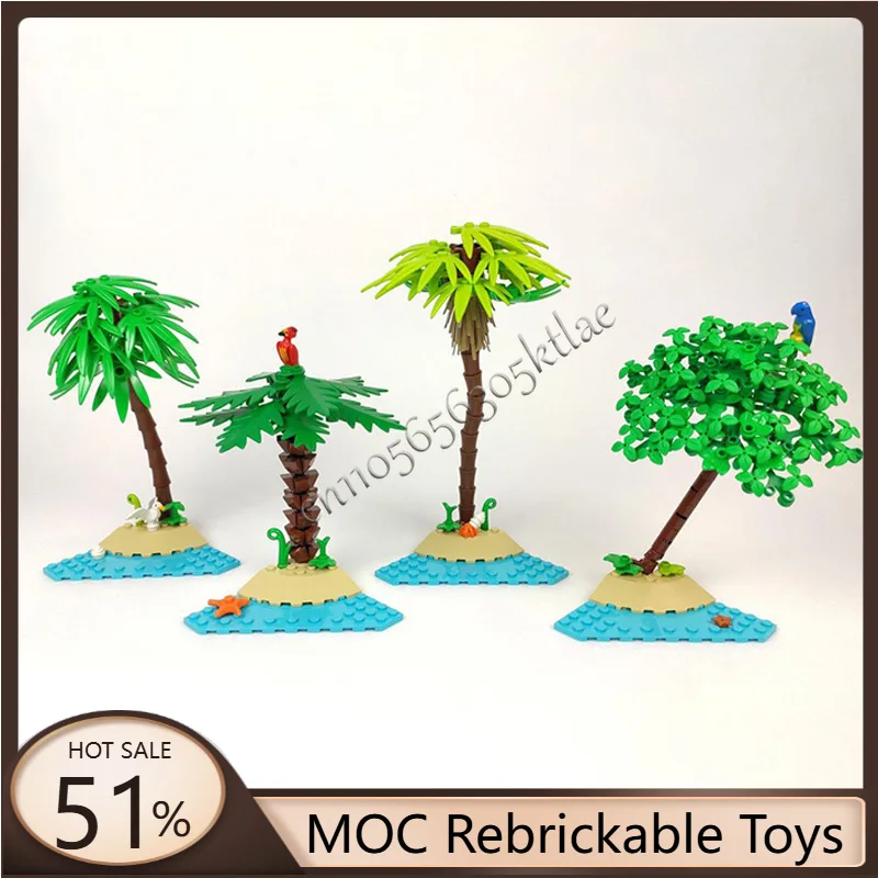 

189 PCS MOC Creative Building Blockpalm Tree Model Construction Educational DIY Assembly Toys Set For Boys Girls Christmas Gifts