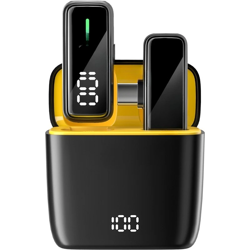 

S16 wireless microphone collar-type radio recording noise reduction device with charging compartment