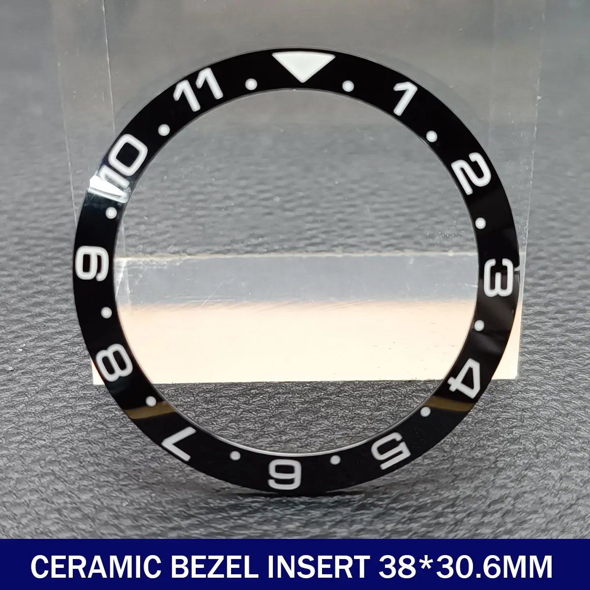 38mm High quality Ceramic Watch Bezel Insert Ring Slope Fit 40mm Watch Case NH35 NH34 GMT Diving Men Watch Part Accessories