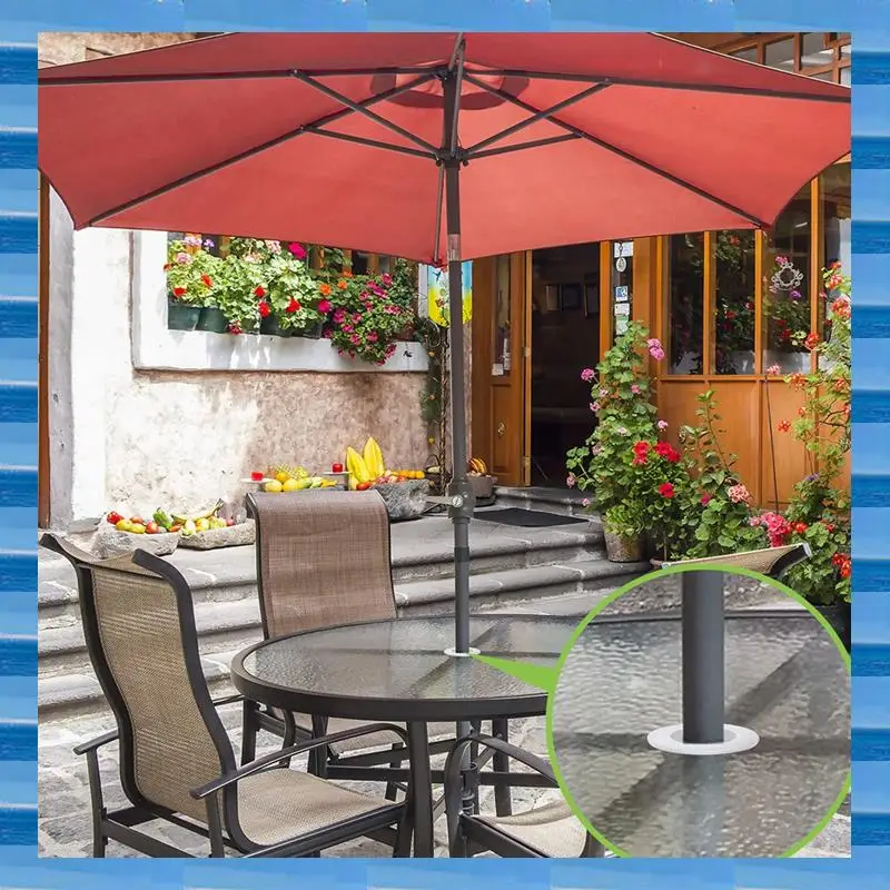 

4Pcs Patio Table Umbrella Hole Ring Plug, Silicone Pool Umbrella Sleeve Stabilizer,Umbrella Table Ring Hole Insert