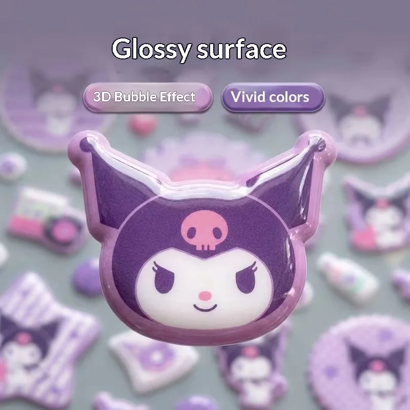 24pcs-official-licensed-3d-puffy-stickers-large-cute-cinnamoroll-kuromi-kt-stickers-for-kids-diy-notebook-decoration