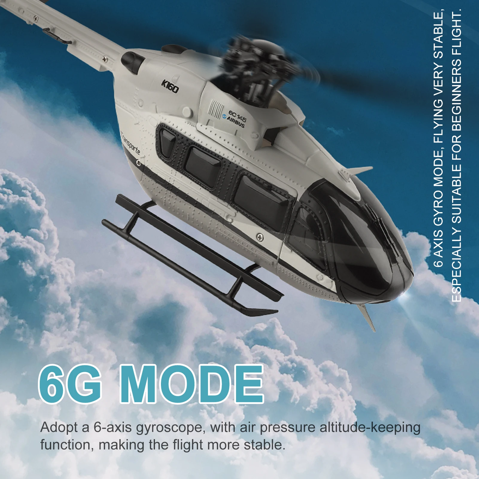 

4CH remote-controlled helicopter, remote-controlled toy aircraft, suitable for children's indoor and outdoor flights