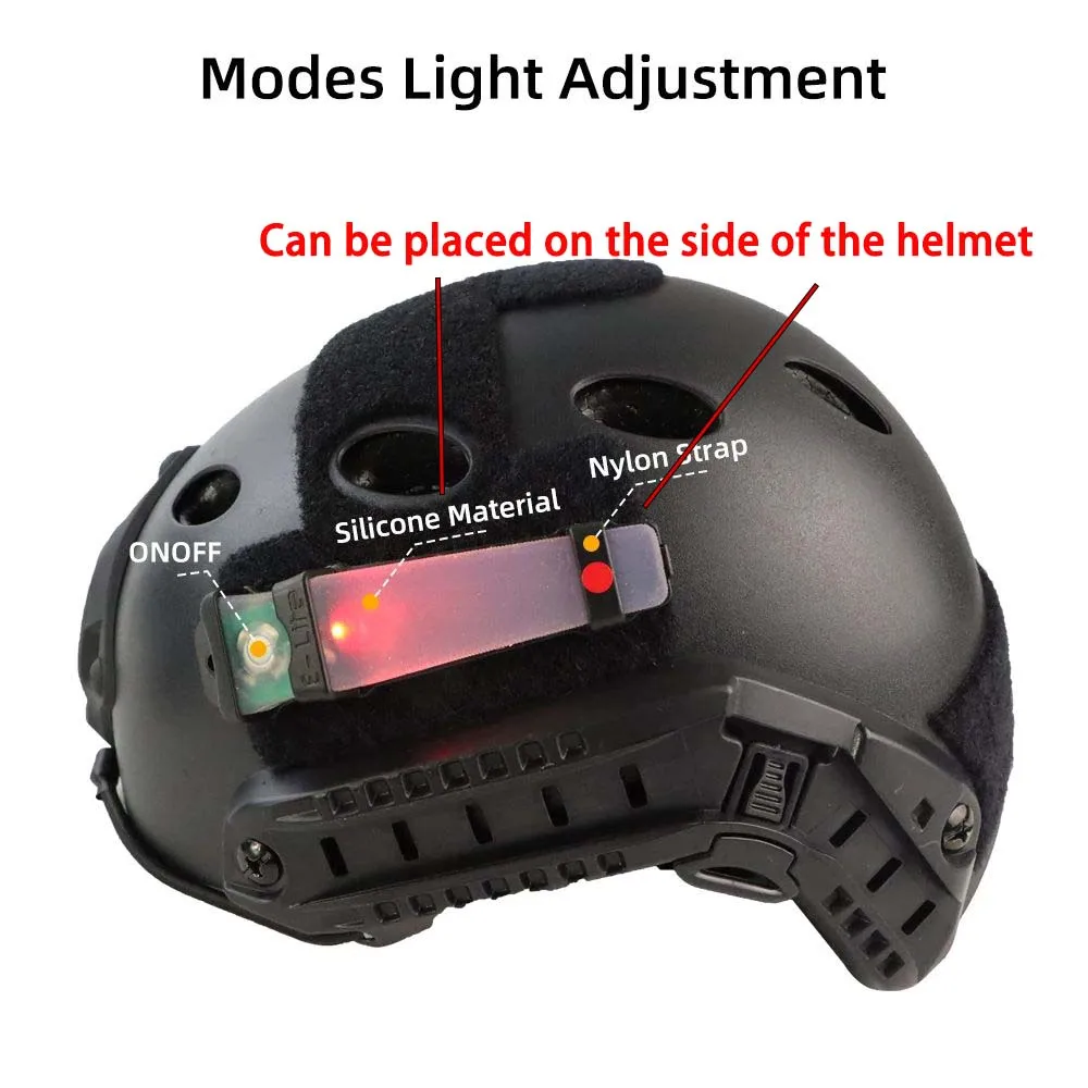 

ZK30 Personal Identification Marker Light Tactical Helmet Safety Flash Survival Signal Light Hunting Hiking