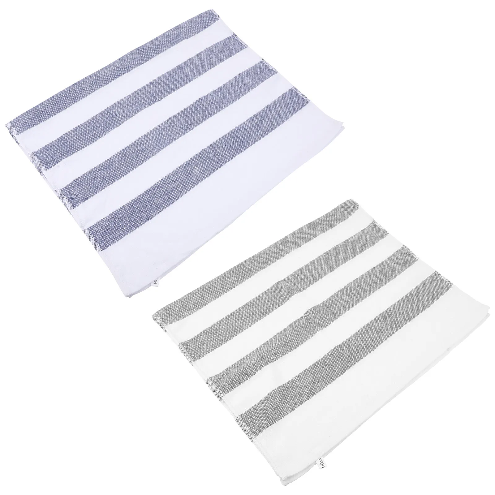 

2 шт. Премиальные хлопковые впитывающие салфетки для кухни, быстросохнущие полотенца для мытья посуды и столовых приборов, сине-серые