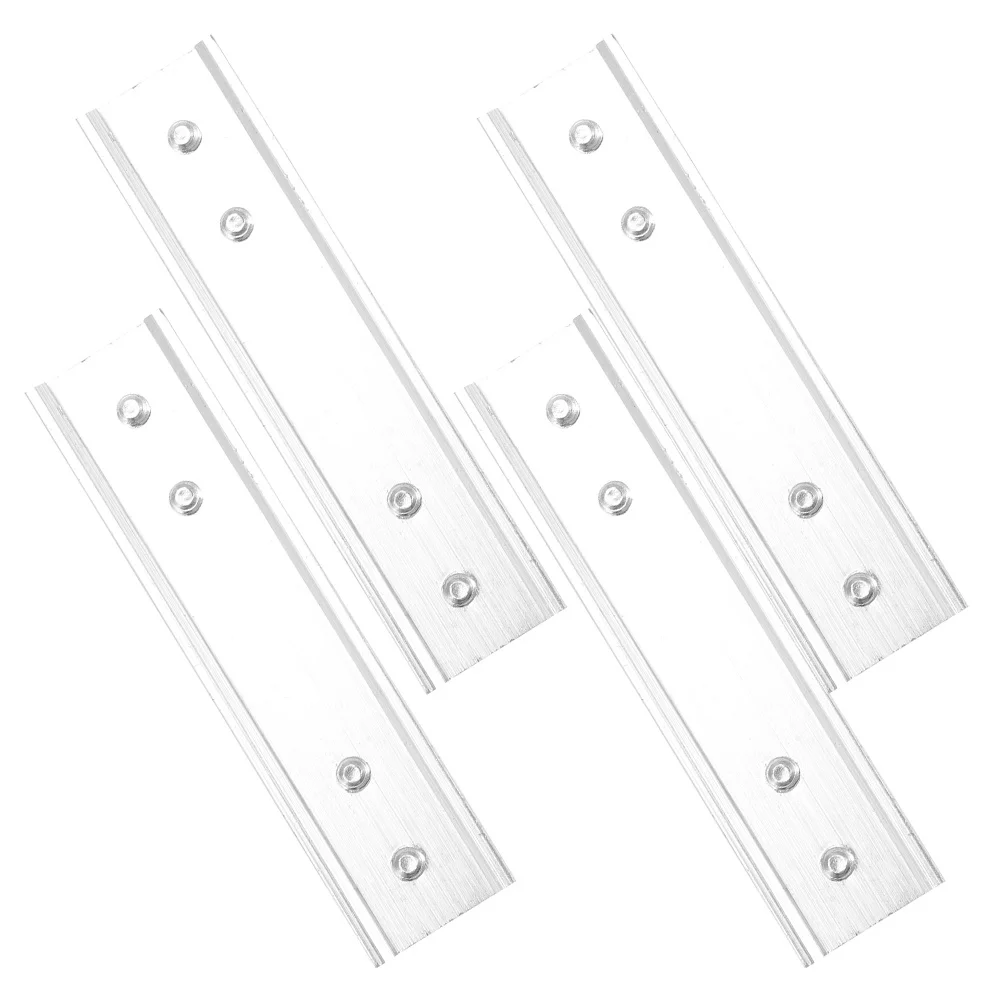 

4Pcs Curtain Track Connectors Minimalist Design for Ceiling Track System Sliding Door Fittings Curtain Tracks Hardware
