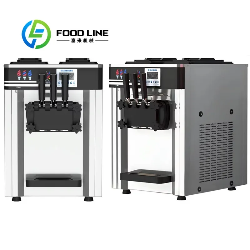 Soft Serve Ice Cream Machine Detachable Mixing Cylinder Easy Daily Deep Clean To Meet Food Sanitation Inspection Standards