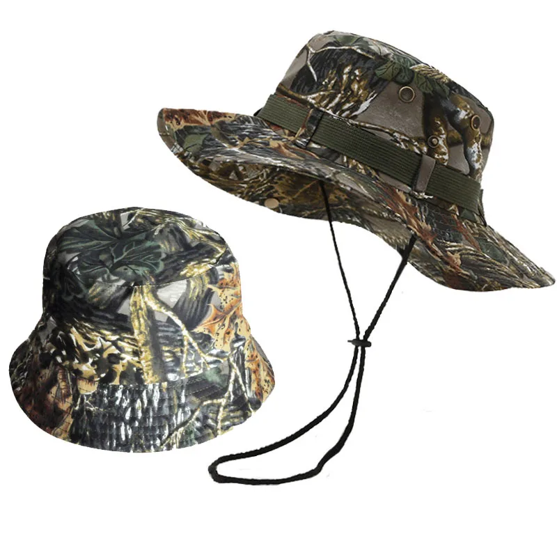 Camouflage Cap  Hat Caps Men Women Outdoor Sports Sun Boonie Bucket Fishing Hiking Hunting Climbing Hats