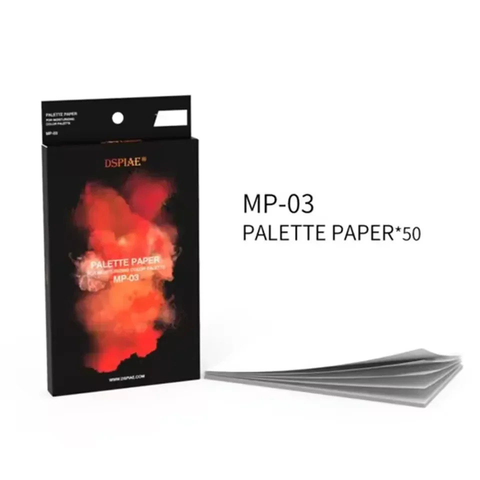 

DSPIAE MP Series Hand Coated Model Paint Brush Moisturizing Color Palette for Water-based Paints Water Guiding Paper Hobby DIY