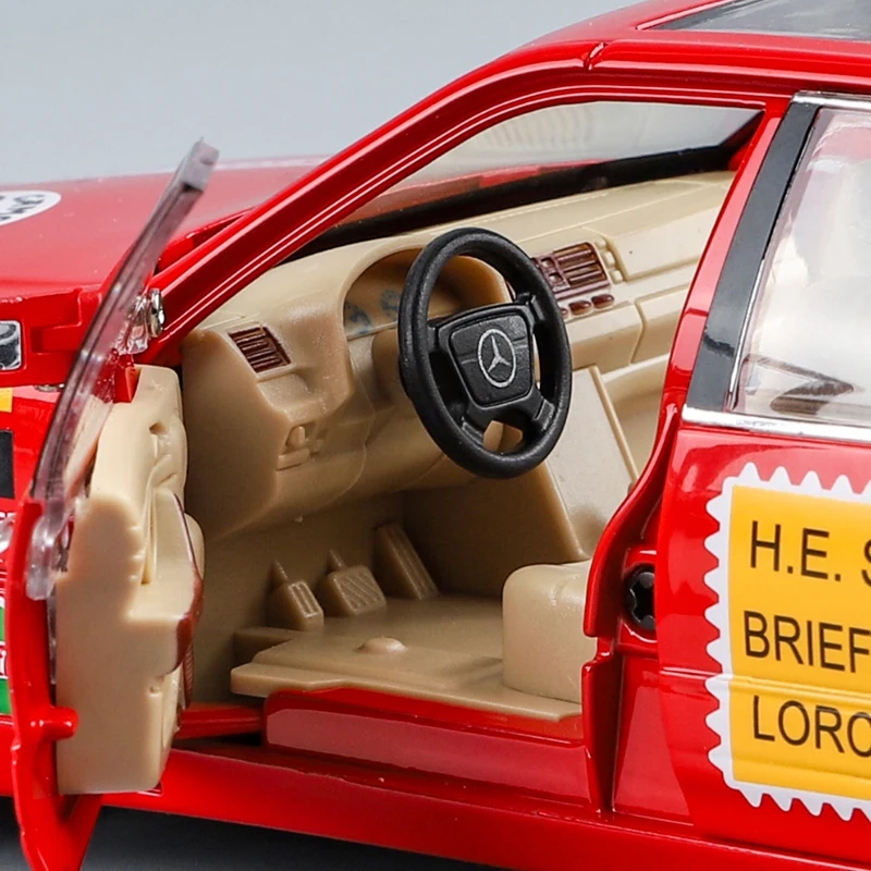 Modèle de voiture de sport Red Pig W140 S320 SEL pour enfants, 1:24, corps large, moulé sous pression, métal modifié, véhicules Raing, son, lumière, cadeau jouet