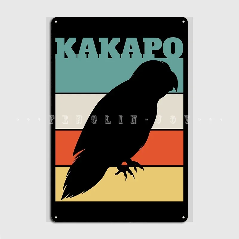 Kakapo Retro Metal Sign Cinema Kitchen Cinema Design Plates Tin Sign Poster