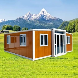 Casa Container pieghevole 40 piedi 20 piedi contenitore prefabbricato isolato casa prefabbricata Mobile tre camere da letto e cucina