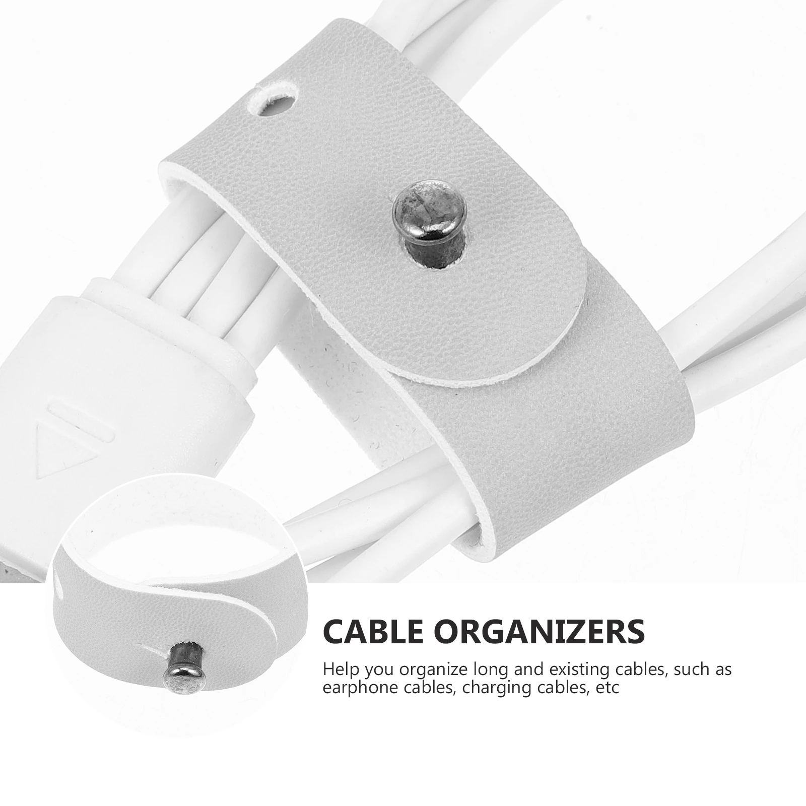 

6pcs Cable Organizers Cord Keepers Data Line Accessories Earphone Wire Management Storage Holder Straps Buckle