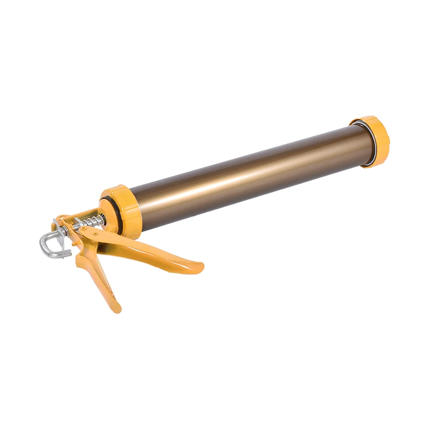Dual-use Aluminum Alloy Structure Glass Glue Gun+2 Glue Mouth+2 Push Piece, Can be Installed 590ml/700g of Soft Gun Hot Selling