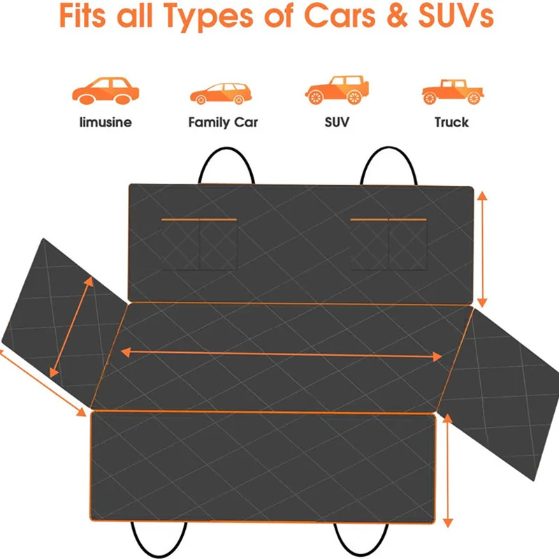 سيارة الحيوانات الأليفة حصيرة المقعد الخلفي الغطاء الواقي مقاوم للماء وسميك لمنع العض أكسفورد القماش مغلق بالكامل مكافحة القذرة حصيرة