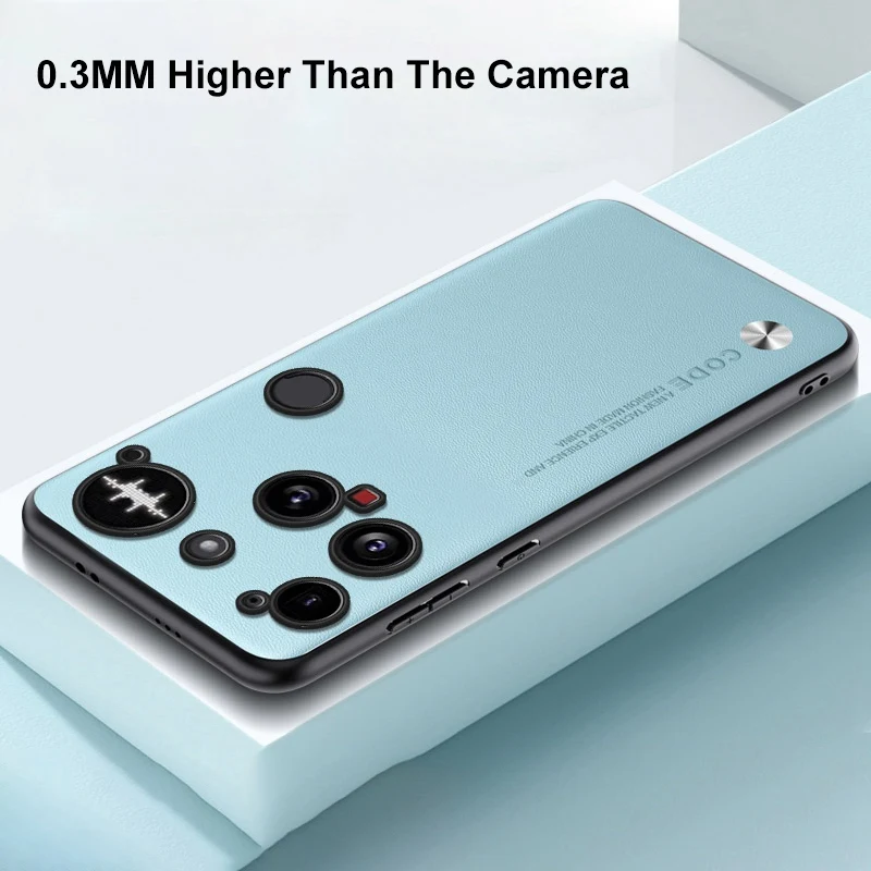 Luxury PU Leather Case For Nothing Phone 3 Back Cover Matte Silicone Shockproof Full Protection Phone Case For Nothing Phone3 5G