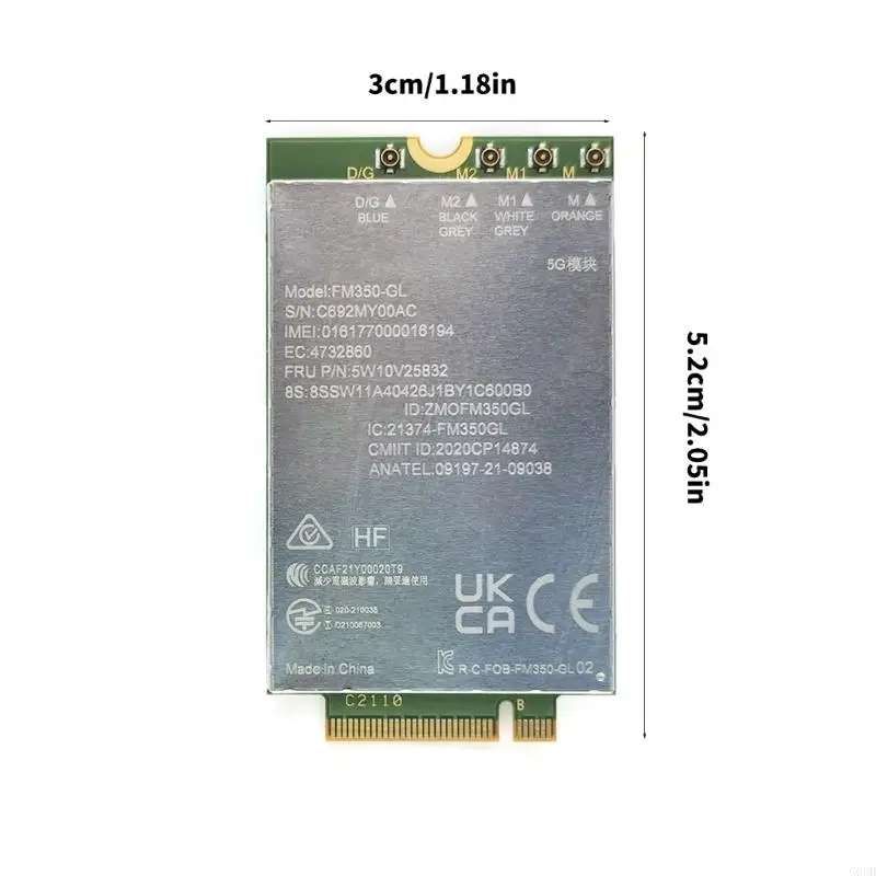 G6DD FM350-GL M.2 LTE MODULE FRU: 5W10V25832 для T14S P1 X13 Ноутбуки.