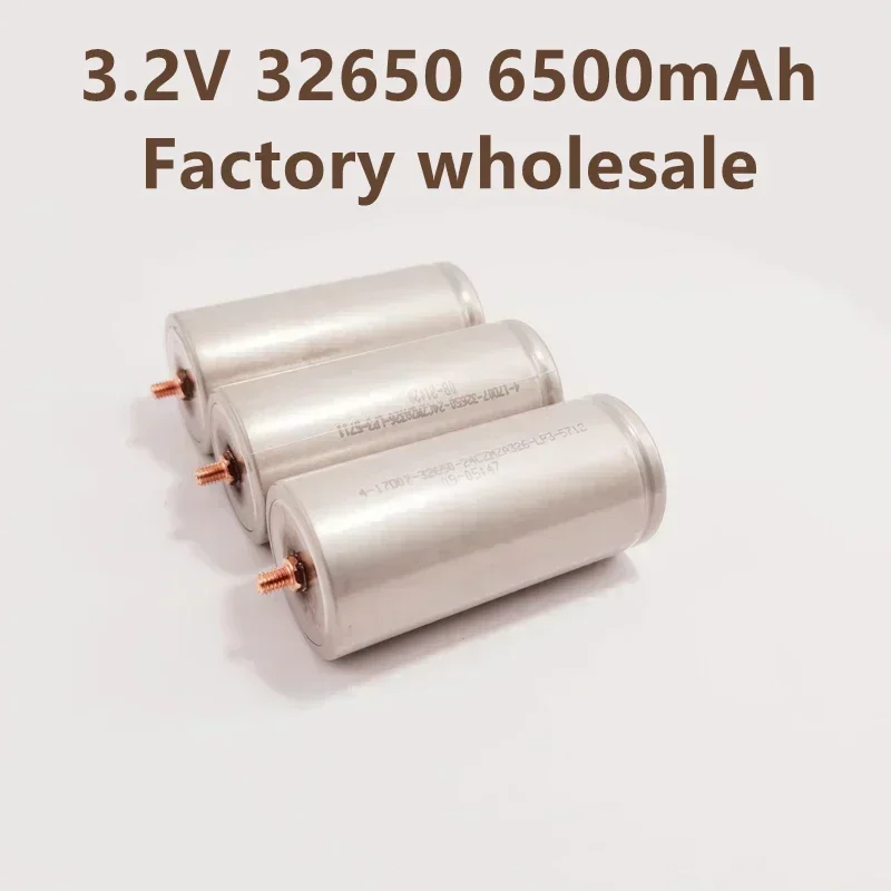 lifepo4 32650 3.2V 6000mAh rechargeable battery, professional lithium iron phosphate power battery with screws,