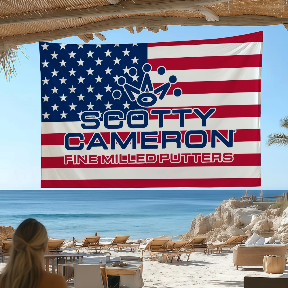Golf S-ScoTTY C-CameRONS Anime flag Tapestries Outdoor Parties Bedrooms Living Rooms Dorm Rooms Wall Decor Banners Gifts
