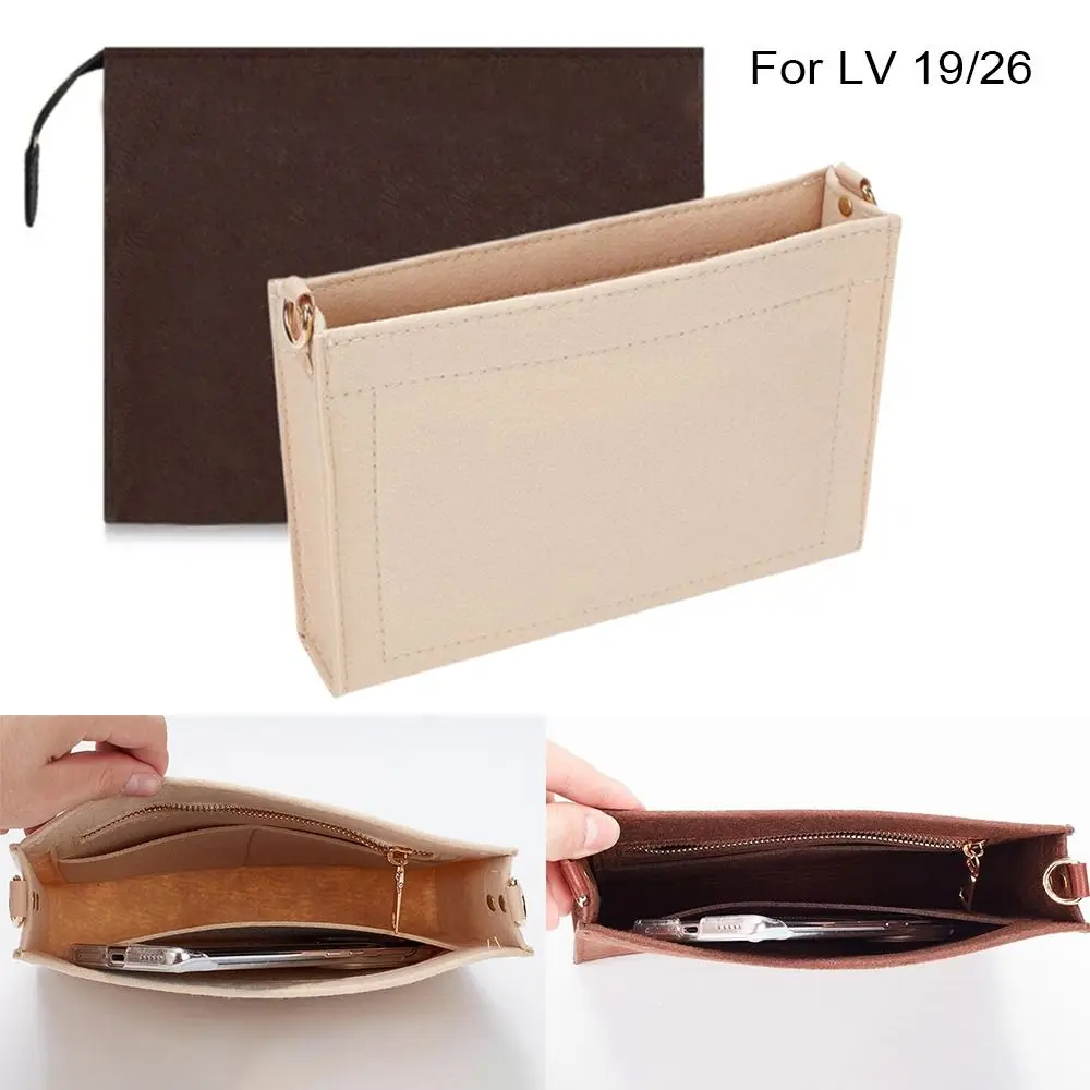 Tidy Felt Handbag Insert Bag Cosmetic Storage Bag Support Internal Bag Organization Bag Organiser For LV 19/26