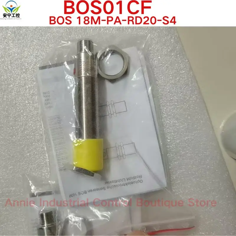 brand-new  BOS01CF BOS 18M-PA-RD20-S4 diffuse reflection photoelectric sensor