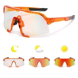 Cycling Sunglasses Eyewear Bicycle Goggles UV400 Windproof Glasses For Men Women Photochromic Lens Road Riding Bike Glasses