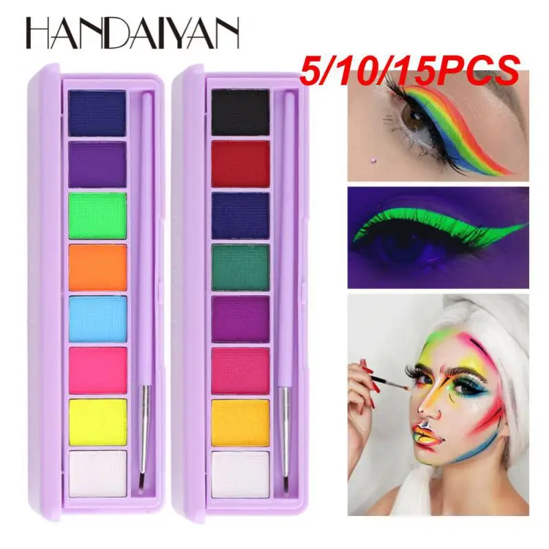 

5/10/15PCS Water Paint Oil Fancy Dress Beauty Palette 8 Colors Kids Tattoo Painting Art Cosmetics Face Body Painting