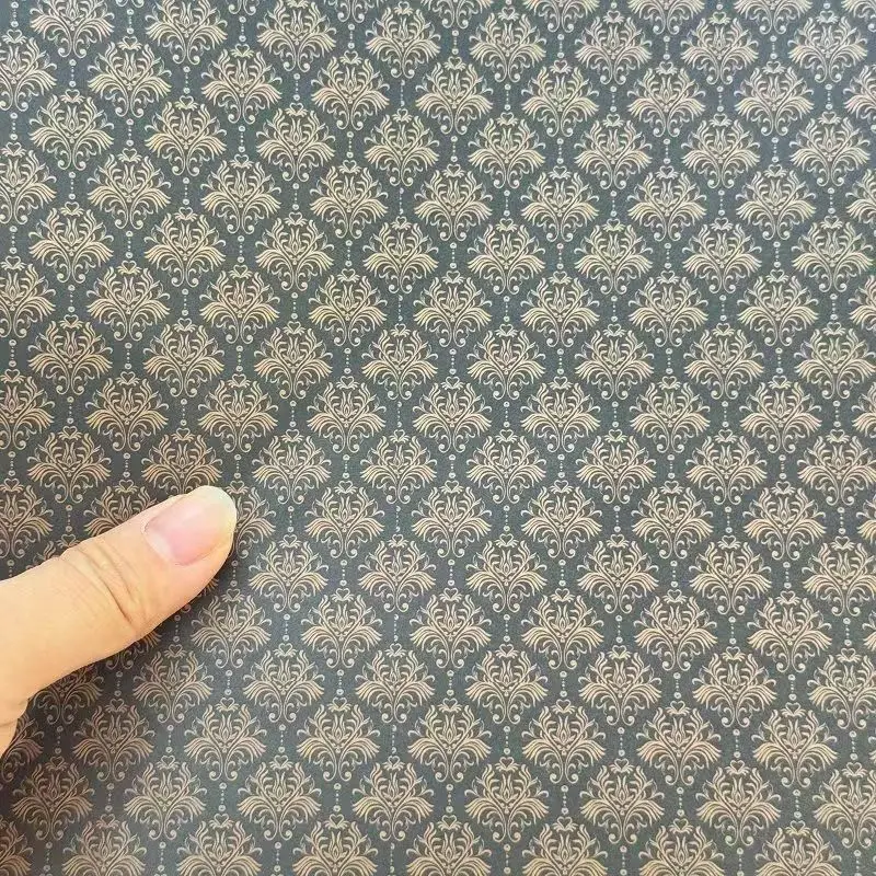 2 stks Miniatuur simulatie Chinese-retro poppenhuis interieur muursticker Model Vloer zelfklevende stickers diy handgemaakt materiaal