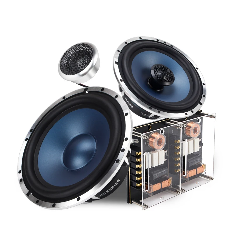 2-Way 6.5 Inch Full Set 90mm Y35 Ferrite-magnet Coaxial Car Speaker System 85W Nominal Power with Aluminum Material