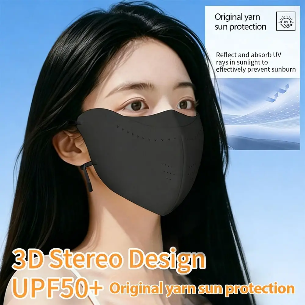 

Маска для лица с защитой от ультрафиолета для женщин, UPF 50+, дышащая, влагоотводящая, легкая, для активного отдыха на природе