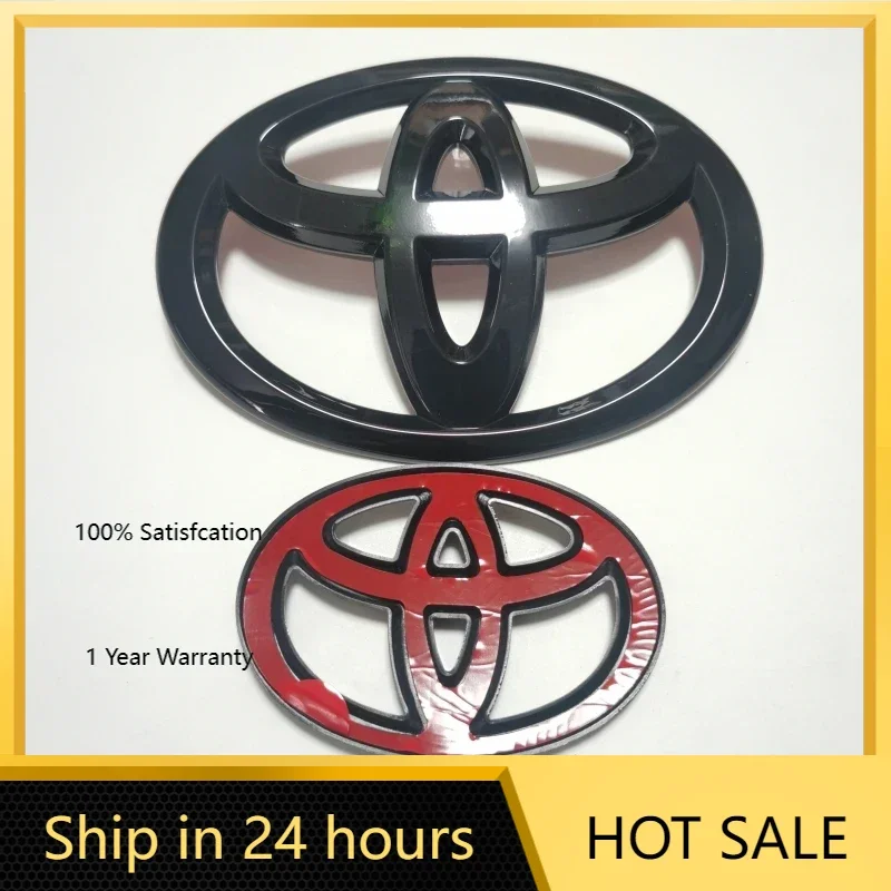

2026 Горячие колпаки для ступиц Toyota, 1 шт., накладка с логотипом Toyota, ярко-черная эмблема, значок для Corolla Camry RAV4 Hilux Yaris, передняя и задняя часть Bu