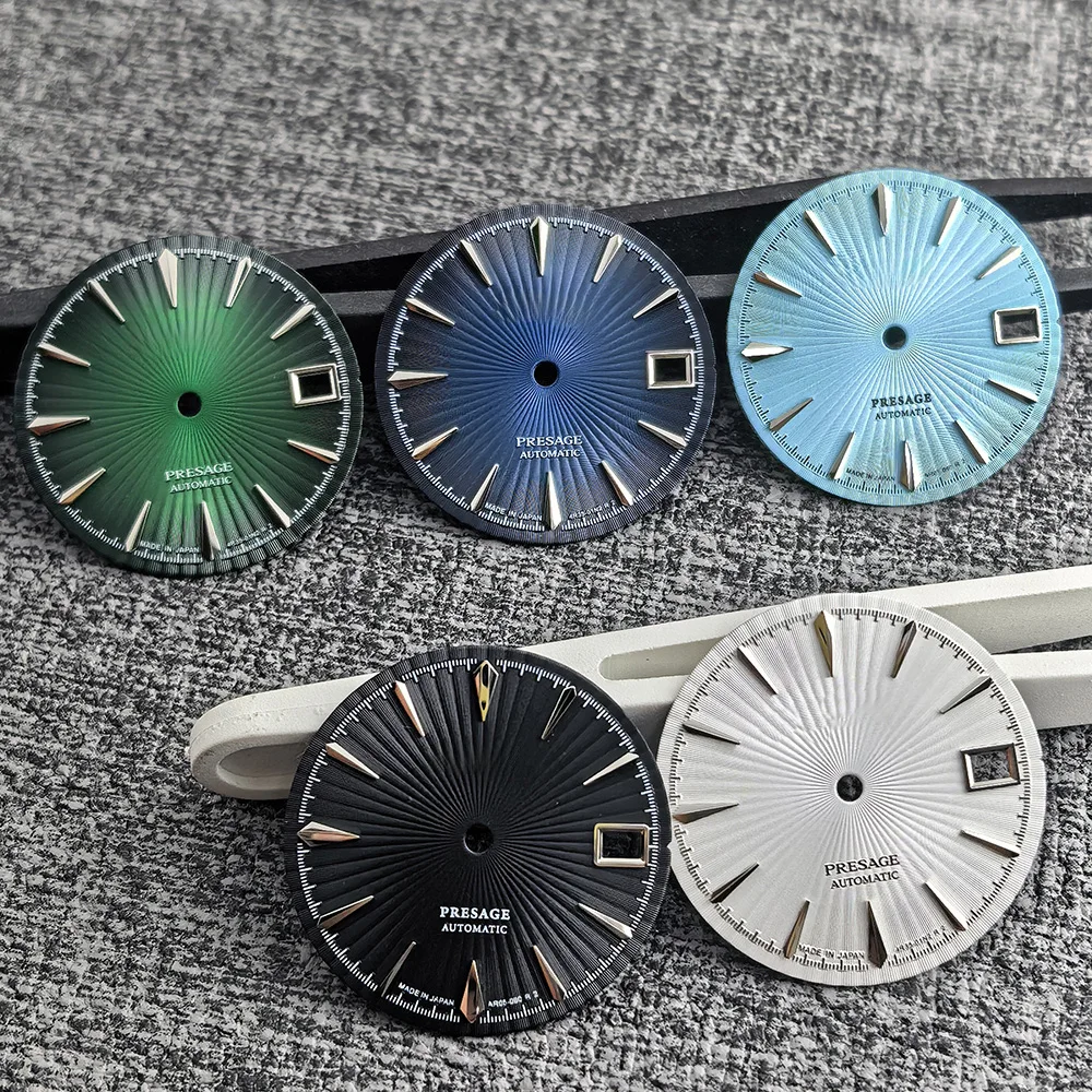 New Cocktail Radiant Pattern S Dial Mechanical Watch Modified Non luminous Multi color Compatible with NH35/NH36 Movement Access