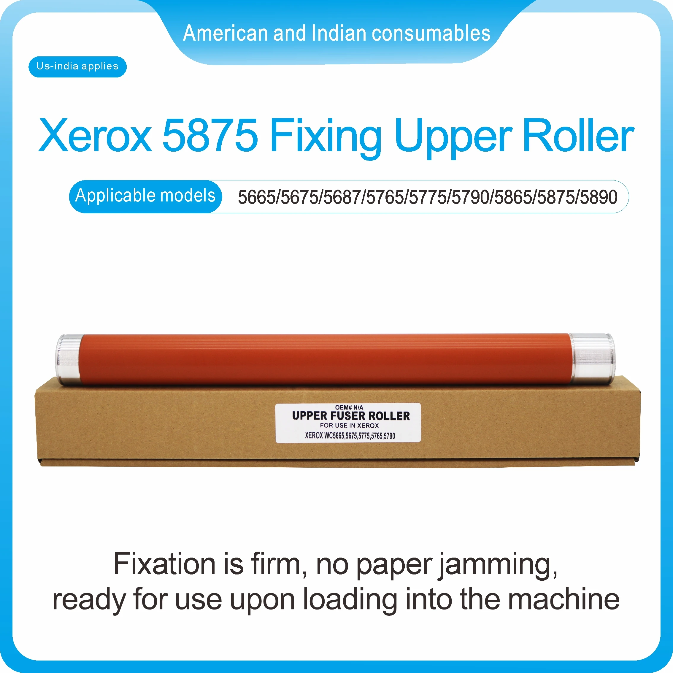

Крепежный верхний ролик Xerox 5875. Применимые модели 5665/5675/56871576515775/579015865/5875/5890.