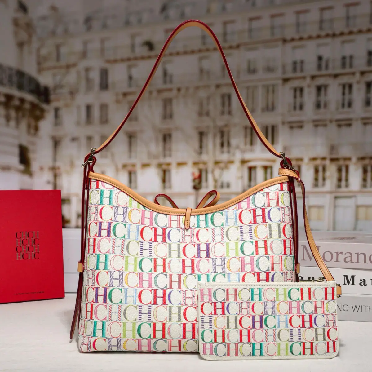 حقيبة يد نسائية كلاسيكية رائعة وعالية الجودة مطبوعة بحروف كبيرة عصرية خفيفة فاخرة ذات سعة كبيرة حقيبة يد نسائية #4