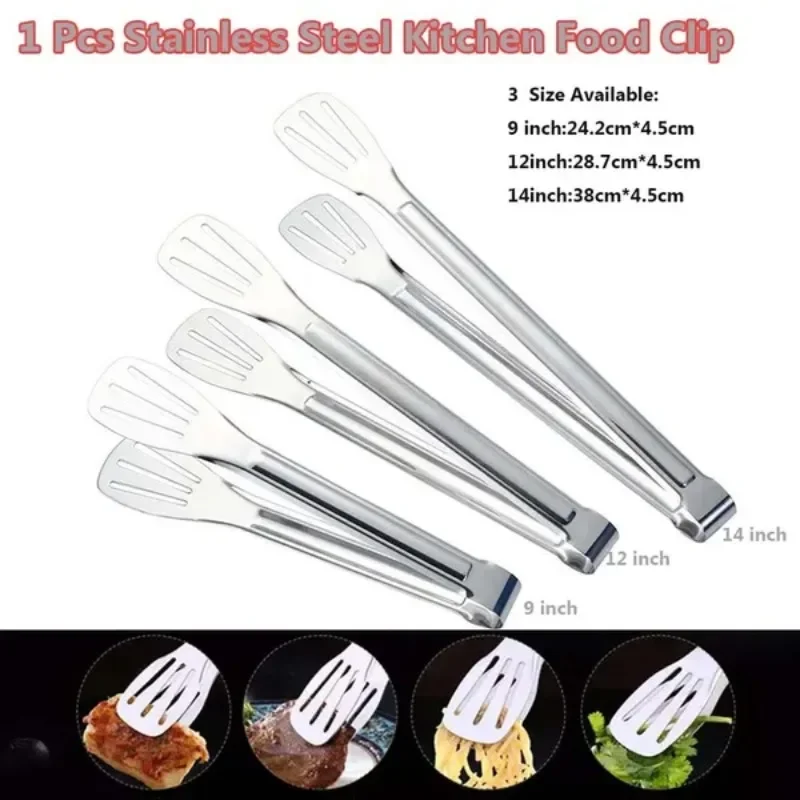 1 pc Edelstahl Lebensmittel clip Fleisch clip Küche Grill Salat Brot zange Clip Werkzeuge