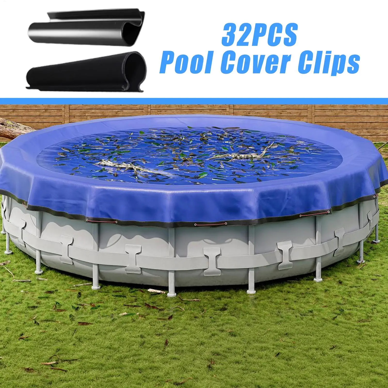 

Pool Cover Clips 32 Pieces Windproof Anti-Slip 4.7in Winter Swimming Pool Cover Clips For Gardening Enthusiasts Beginners