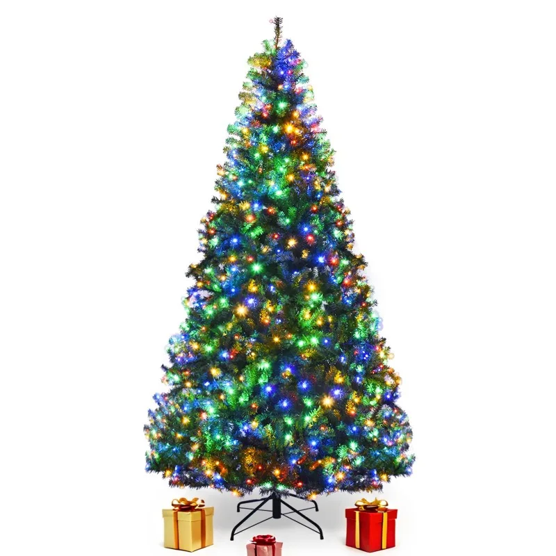 8 FT Pre-lit Christmas Tree, Artificial Holiday Xmas Tree