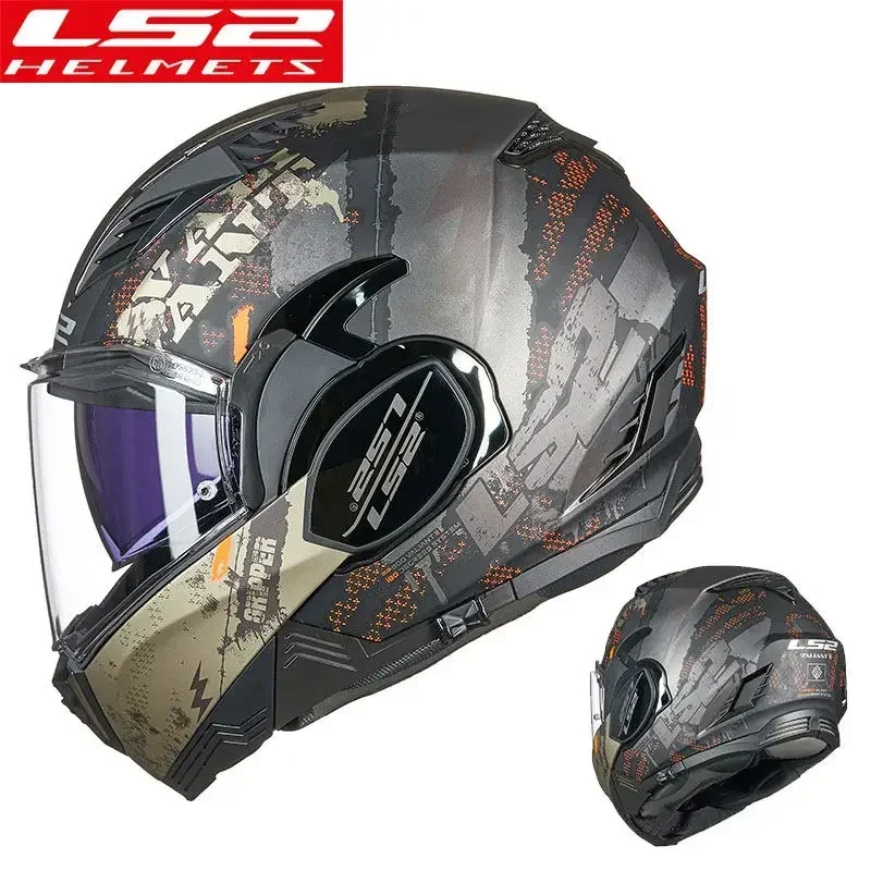 LS2 Valiant 2 Motorcycle Helmet ls2 FF900 capacete de motocicleta 180 degree back flip up helmet casco moto casque